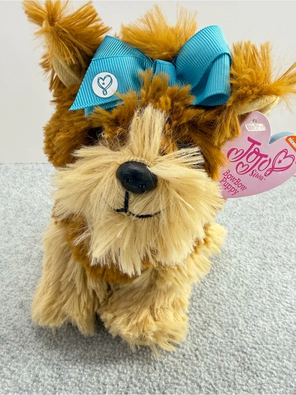 Nickelodeon Jojo Plush Siwa Bowbow Puppy Yorkie Tea Cup 2017 Viacom JustPlay NWT